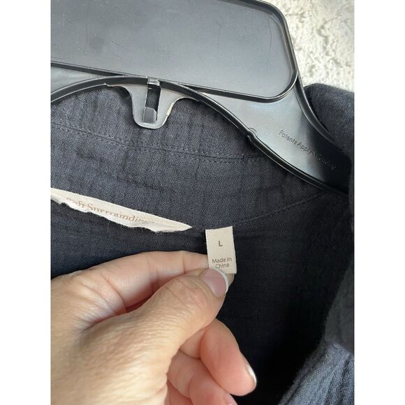 Soft Surroundings Escambia Gauze Tunic - Size Large - Black - Picture 6 of 7